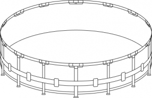 Каркас для бассейна 366х132 см Summer Waves